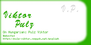 viktor pulz business card